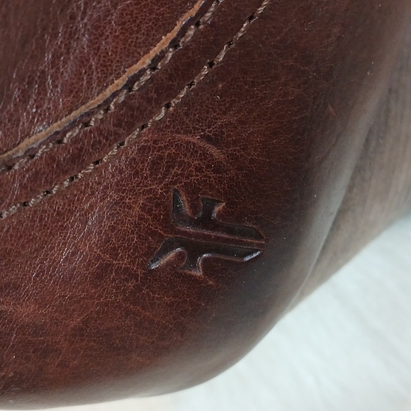 Frye Rich Brown Leather Ankle Booties Women's Sz 8.5 - Picture 4 of 12